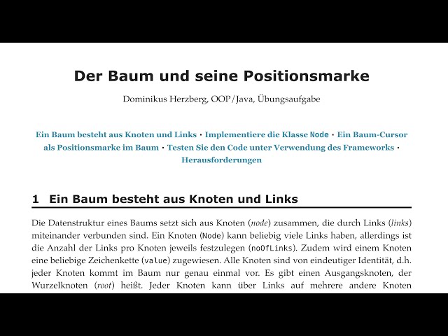 Klasse Node (Teil 1): Codeergänzung toString und INode