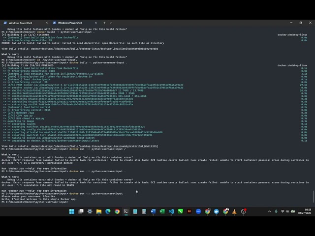 Docker | Create and run simple Docker Image/App Python program