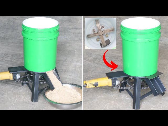 Angle Grinder HACK - How To Make A Simple Feed Grinder | Homemade Feed Grinder | Diy Feed Grinder