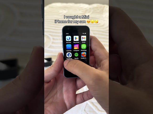 Mini Iphone on Android 😍 #mini #miniphone #smartphone