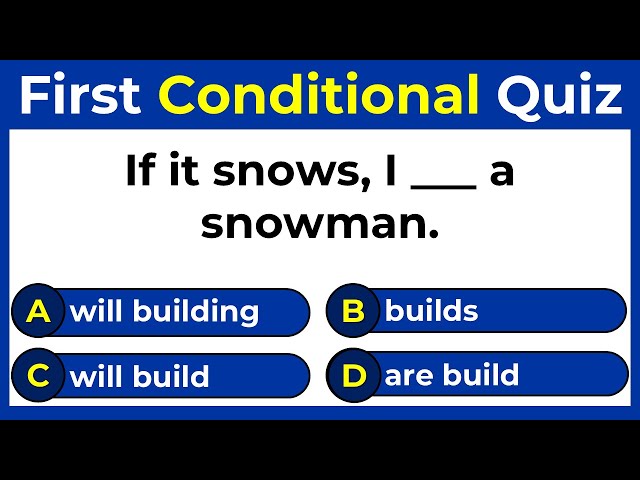 First Conditional Quiz | Can You Score 50/50?