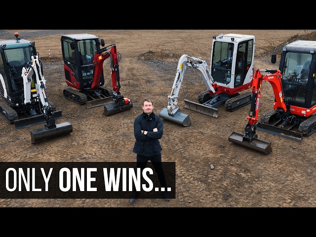 Mini EXCAVATOR Face-Off! Bobcat vs Kubota vs Takeuchi vs Yanmar