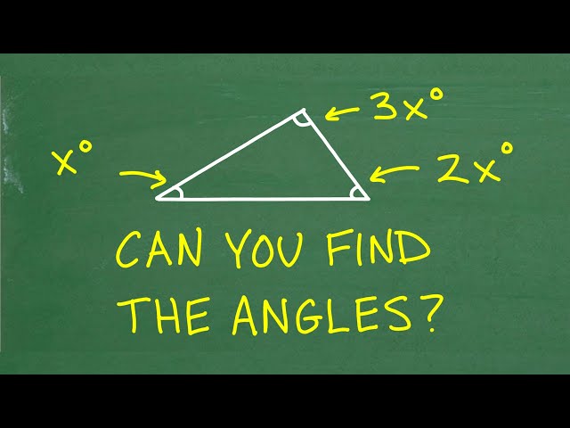 Triangle Angle Challenge — Find x When Angles Are x, 2x, and 3x