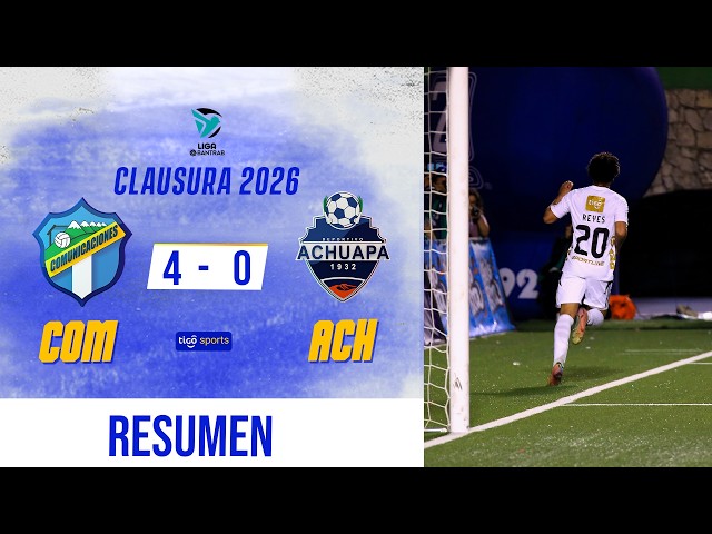 GOLEADA DE LÍDER | Comunicaciones 4-0 Achuapa| Resumen Completo