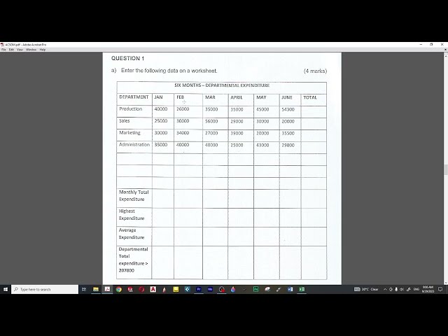 Secretarial & Office Mgt Computer Applications (Practical) April 2023 TEVETA Exam