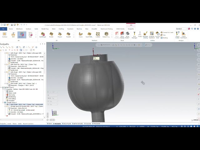 Mastercam 5-Axis Programming: Pumping Heads for Halloween! | Unified & Pocket Toolpaths