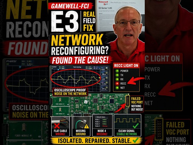 Using an Oscilloscope to Troubleshoot Fire Alarm Network Communication Problems