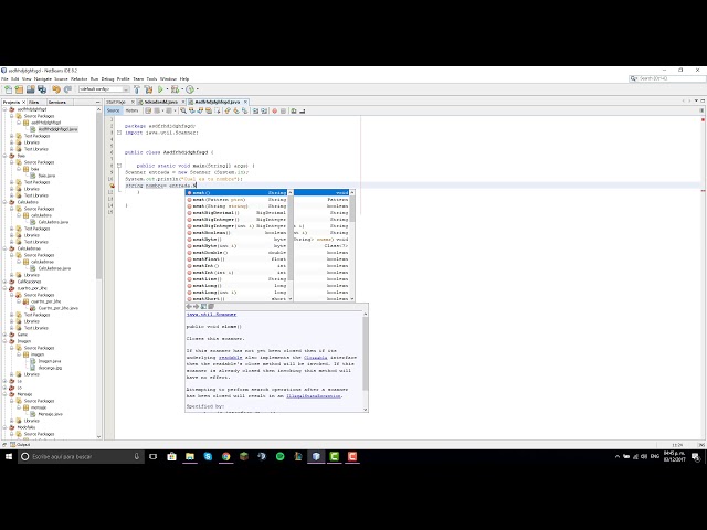 Como usar Scanner en Java (Netbeans)