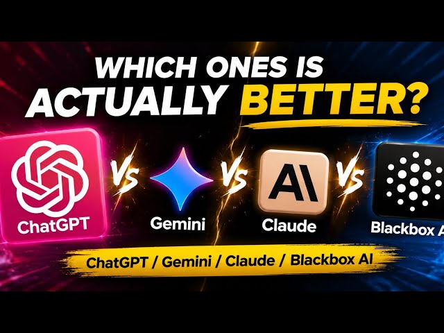I Asked ChatGPT, Gemini, Claude & Blackbox AI to Build the Same Portfolio Website | Which AI Wins? 
