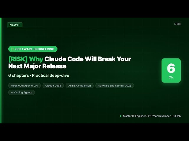 [RISK] Why Claude Code Will Break Your Next Major Release | #NEWIT