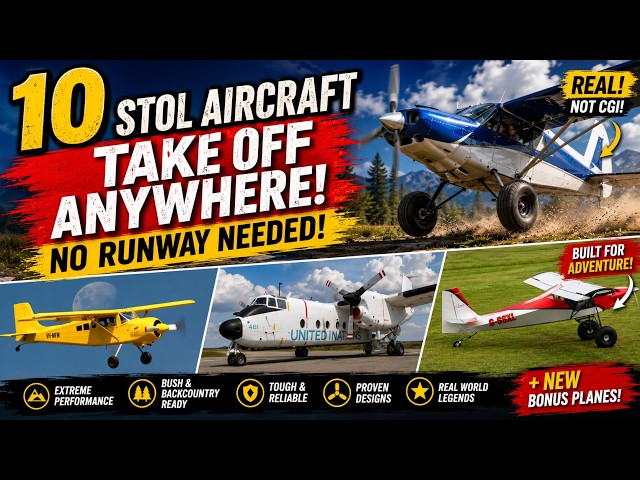 10 STOL Aircraft That Can Take Off Almost Anywhere — No Runway Needed! Most Crazy Homebuilt Machines