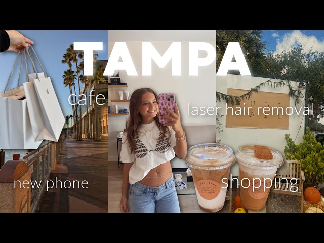 TAMPA VLOG / laser hair removal, new iPhone, cafe, shopping | EMILY G