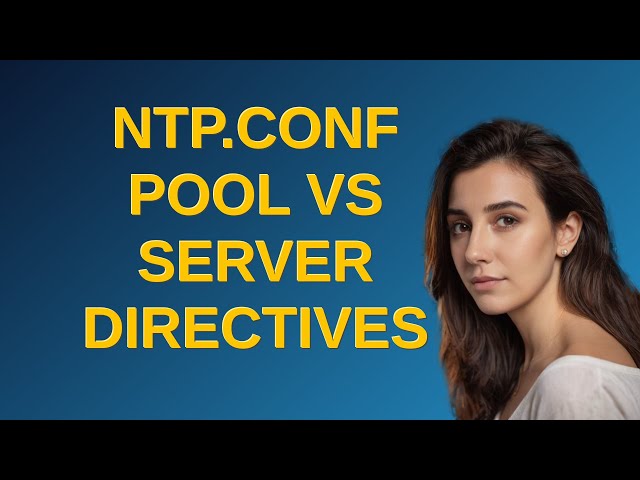 ntp.conf pool vs server directives