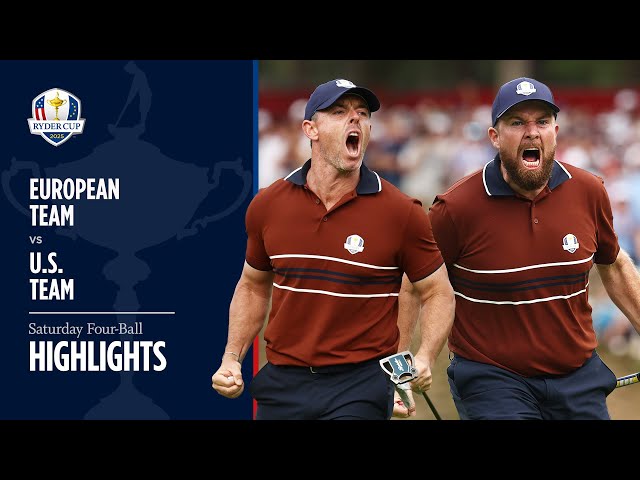 Highlights | Saturday Four-Ball | 2025 Ryder Cup
