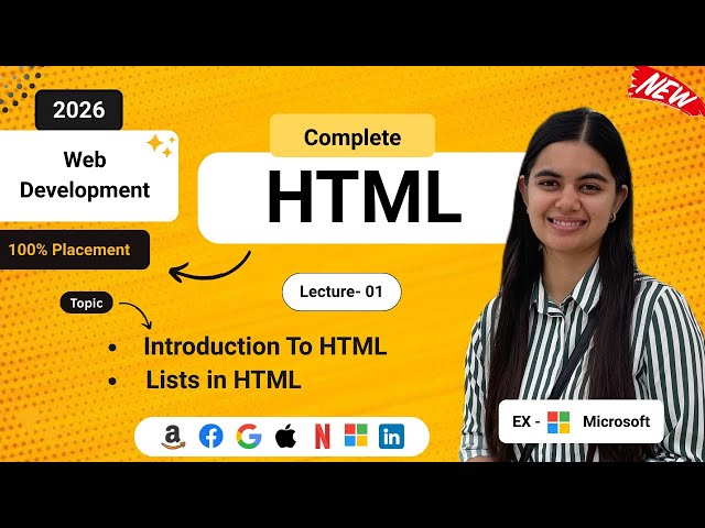 HTML Lists Explained | Ordered, Unordered & Description Lists | Delta Web Dev Course