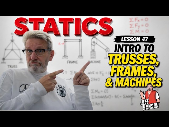 Statics: Lesson 47 - Intro to Trusses, Frames, and Machines