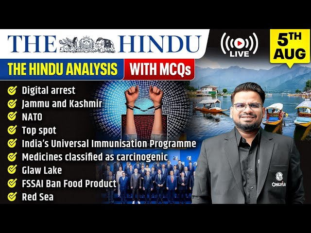 The Hindu Analysis | 5th August 2026 | The Hindu Newspaper  - Practice Questions | Prashant Sir