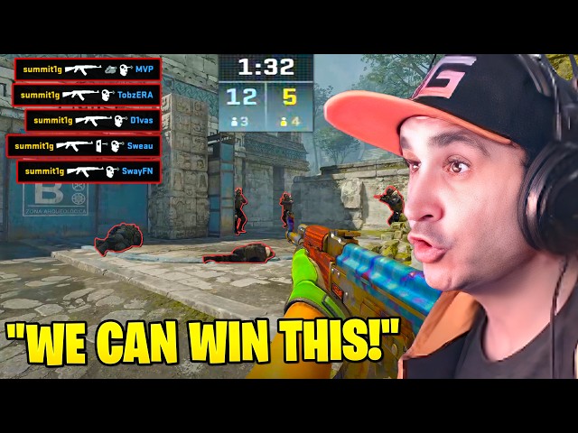 El NUEVO equipo de CS2 de Summit1g logra la remontada MÁS LOCA