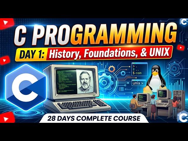 C Programming Day 1: History, Foundations, and Unix