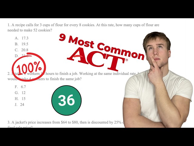 The 9 Most Common Enhanced ACT Math Problems (Study These First)