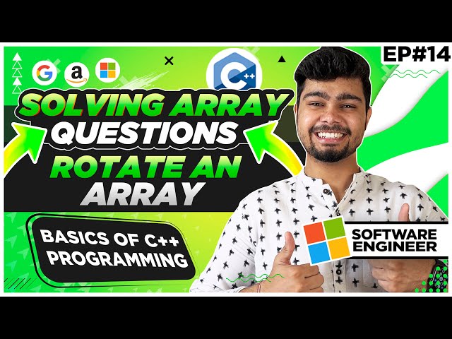 Solving Arrays Questions | Rotate an array | GeeksForGeeks | Nishant Chahar Ep-14