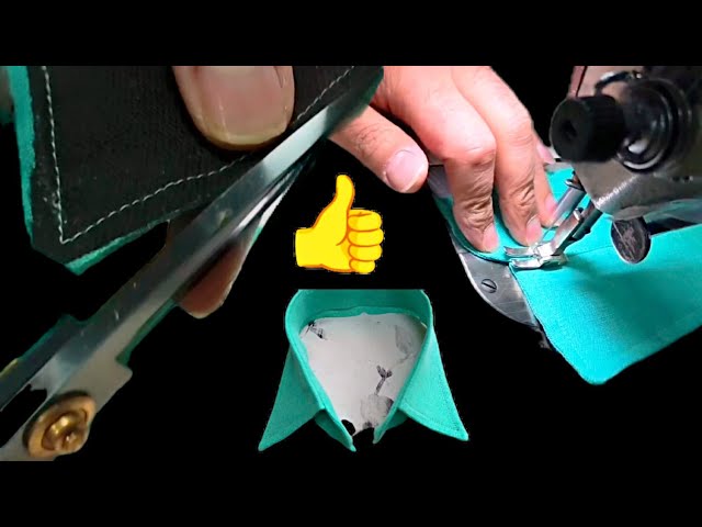Técnica profesional para coser cuello de camisa | Professional Shirt Collar Construction