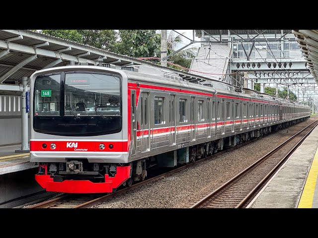 Kompilasi KRL Commuter Line dan KAJJ Raja Ngebut di Metland Telaga Murni! JR 205, KA Java Priority!