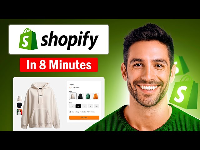 Shopify Tutorial For Beginners 2026 | Set up Your Store in 8 Minutes