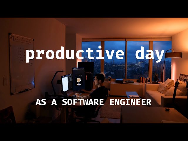 PRODUCTIVE RAINY DAY as a wfh SOFTWARE ENGINEER | vlog made with code | pomodoro timer building