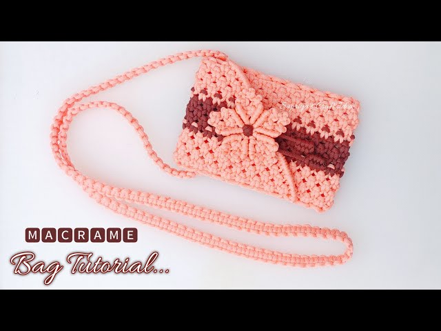 DIY | Macrame bag tutorial | Bolsa de macrame | How to make Macramé Bag | Macrame Ladies Purse