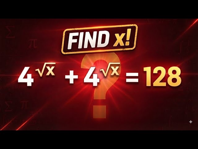 Can You Find x? 😱 | Solve This Exponential Equation Step-by-Step