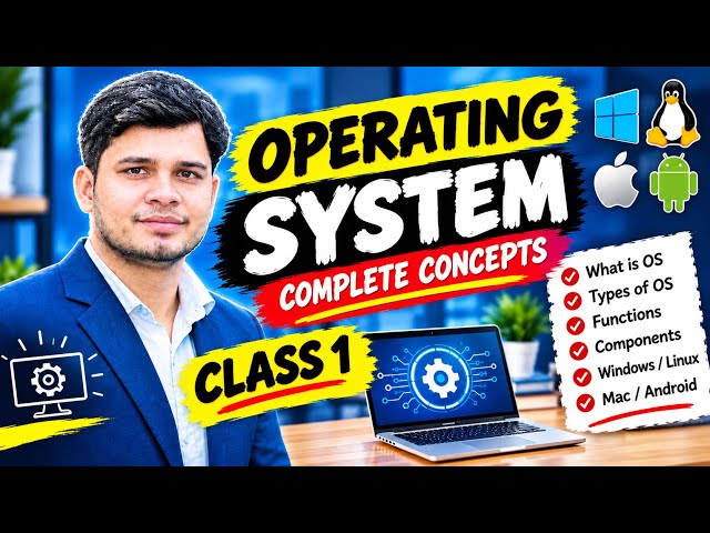 Operating System | Operating System in Hindi | OS क्या है? | Types & Functions| Computer Fundamental