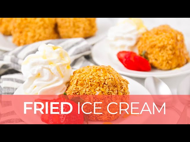 Easy Fried Ice Cream Recipe #shorts