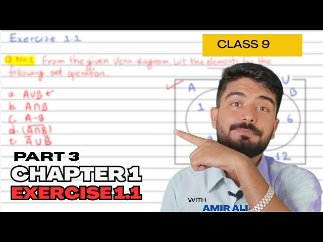 CLASS 9 MATH CHAPTER 1 SETS EXERCISE 1.1