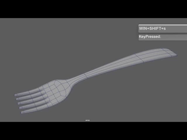 How to model a Fork in Maya
