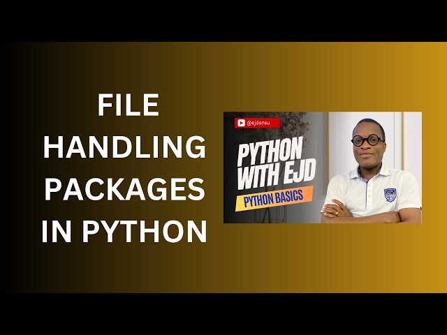 42. File Handling Packages in Python