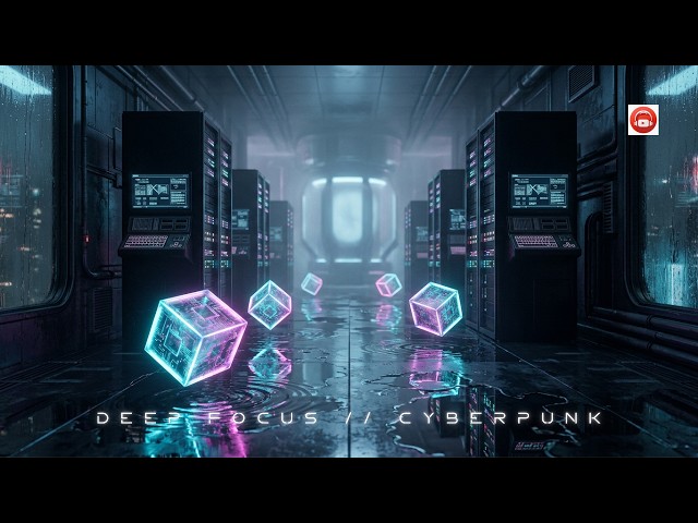 DEEP FOCUS // CYBERPUNK ⚡Ambient Dark Futuristic Music for Coding, Productivity & Study | 3 Hours