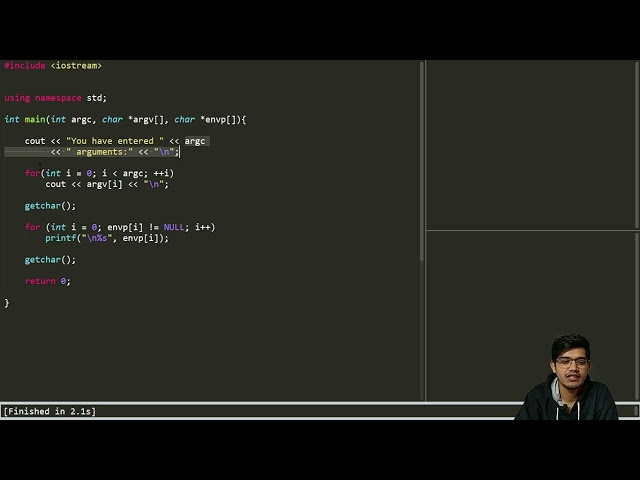 1 Command Line Argument