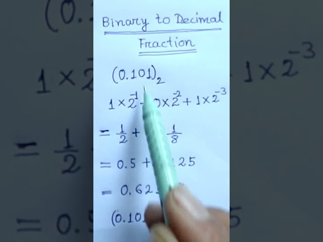 Binary Fraction to Decimal Convert