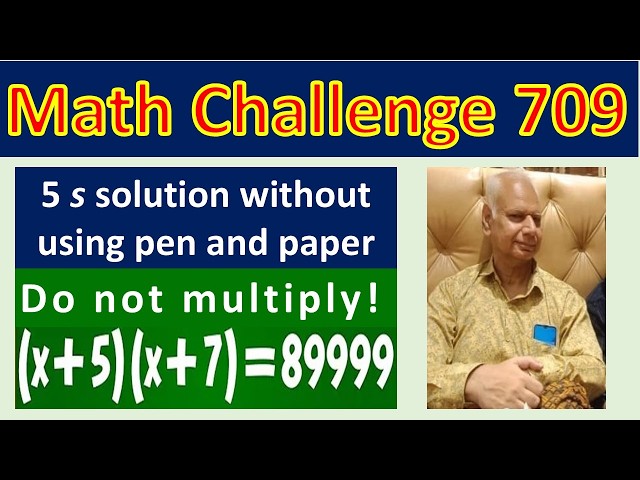 Math Challenge 709