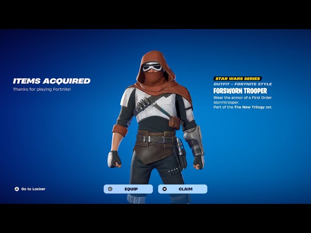 HOW TO GET FORSWORN TROOPER SKIN CODE IN FORTNITE!