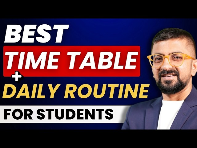 Best Time Table for CA Students | Best Study Time, Diet, Routine, Exercise,Study Plan | Neeraj Arora