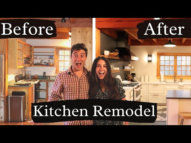 UGLY to AMAZING | Kitchen Remodel at our Cottage in the Woods!
