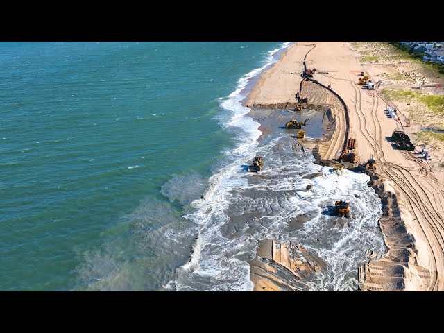 Beach Reclamation | Sand Dredging 4K Drone View (2023)