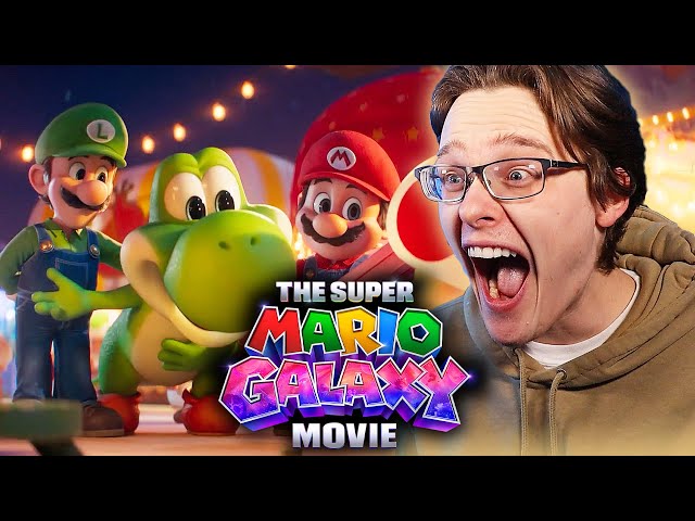 THE SUPER MARIO GALAXY MOVIE Yoshi First Look REACTION!