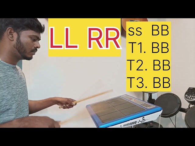 How to speed up your Double stroke Roll Drum 🥁 pad lesson Roland SPD 20