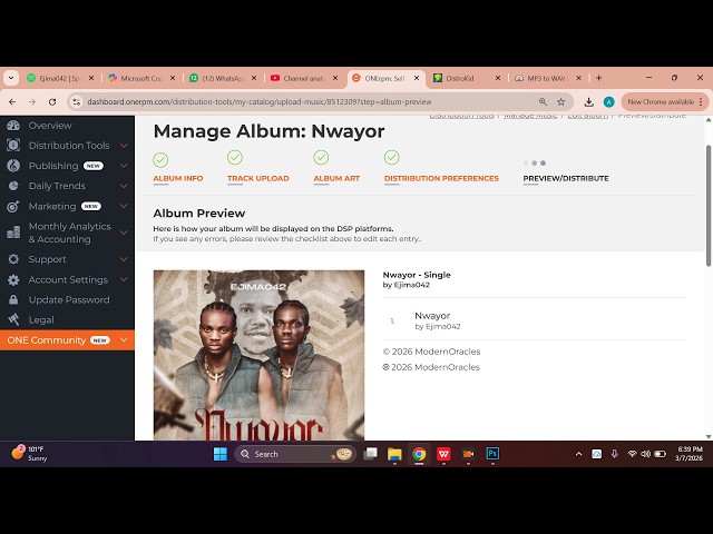 How Move Your songs from Distrokid to Onerpm Music distribution plan, when Distrokid Bans you