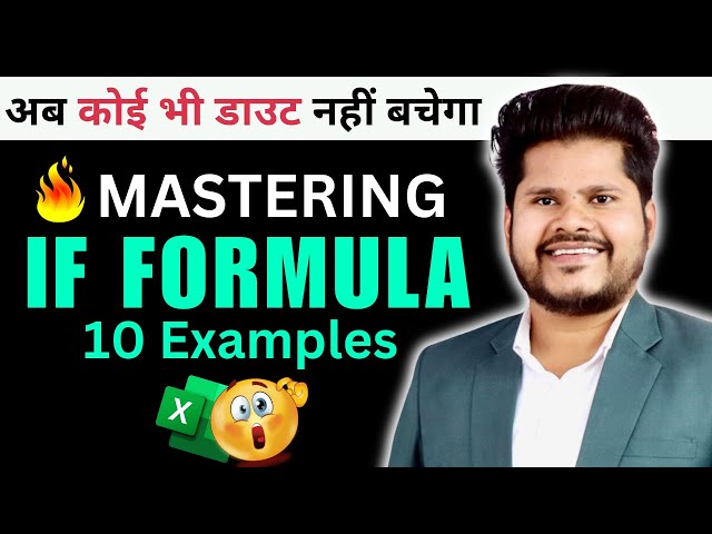 Mastering The IF Formula in Microsoft Excel (10 Examples) - IF Formula in excel | Excel IF Function