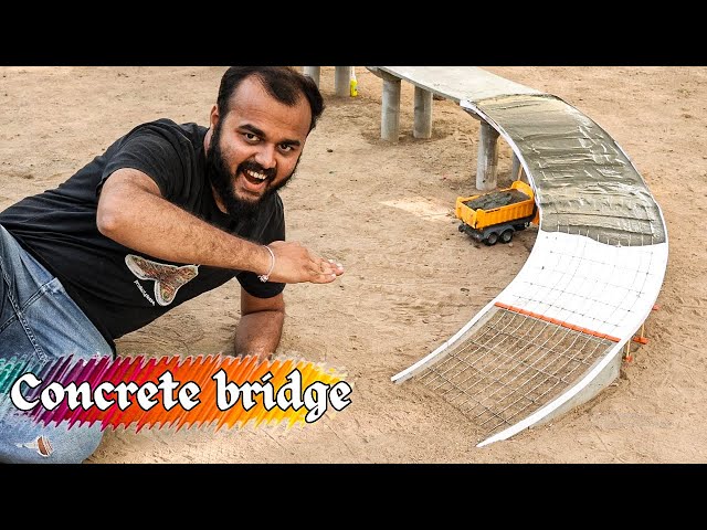 DIY Mini Concrete Bridge : The Surprising Step by Step Mini Construction