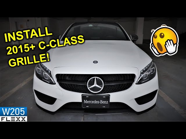 HOW TO install 2015+ Mercedes C-Class W205 diamond grille
